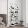 Living room bookshelf storage cabinet kids storage rack iron ultra-thin bookcase gap wall hanging for home door rear picture book shelf