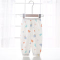 Baby pants summer boys and girls anti-mosquito pants thin baby pure cotton bloomers lightweight breathable cartoon printing pants
