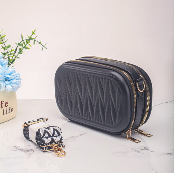 2025 new simple pu cosmetic bag women's convenient travel bag portable high-end storage bag waterproof toilet bag