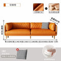 Light luxury orange microfiber leather [high density and high resilience]