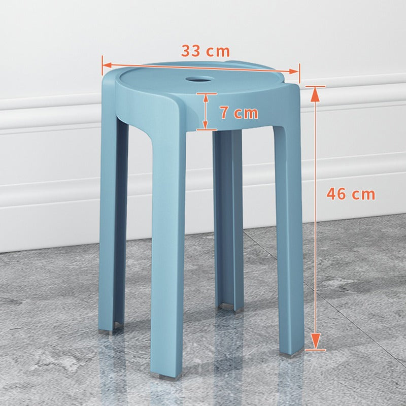 Thickened plastic stoolfor home stackable dining table bench long sitting comfortable chair windmill stool plastic round stool
