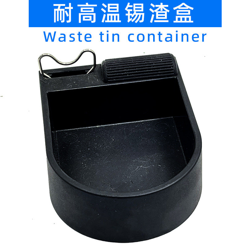 New tin slag box bakelite waste tin collection box high temperature non-stick tin soldering iron frame solder auxiliary