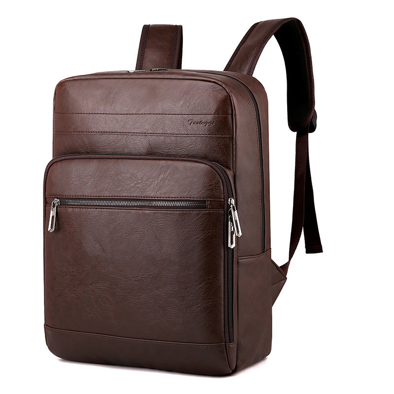New backpack men's casual business backpack Korean version large-capacity computer bag college student backpack urban simplicity