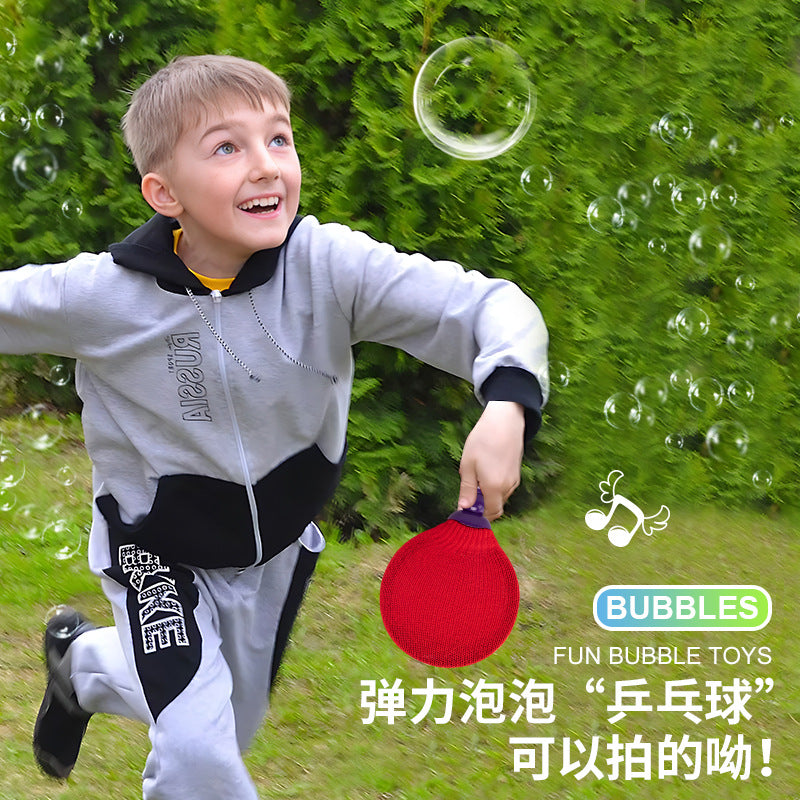 Kids' outdoor bubble toy - tiktok viral style - bubble blower with ping pong bubble function - manual magic bubble gun