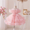 new arrival in-stock tulle evening dress princess dress girls' piano performance dress flower girl dress