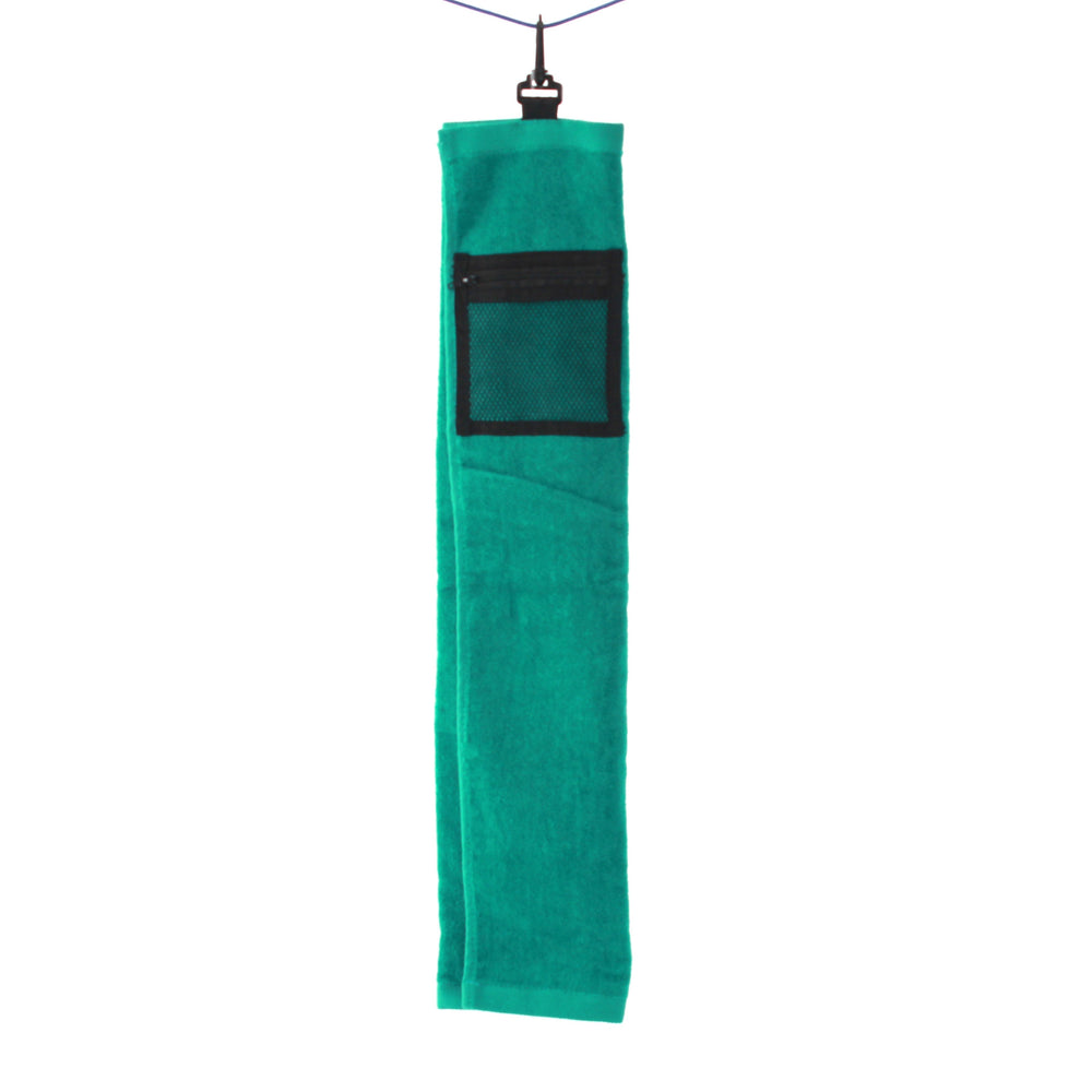 Factory personalized pure cotton golf towel cut velvet personalized embroidery air hole hook yarn-dyed printing personalized logo