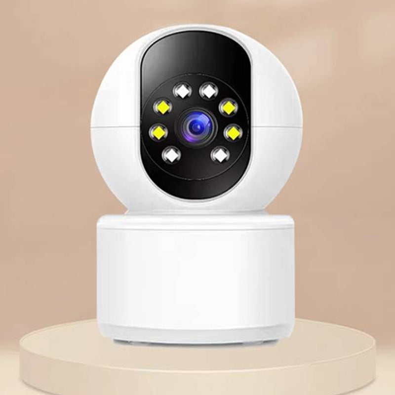 Indoor wireless home monitor 360 degree remote mobile phone night vision high definition full color camera monitoring dual screen