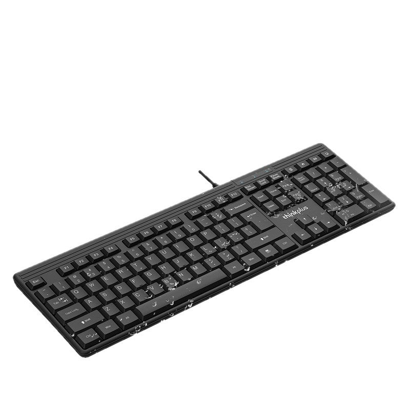 Thinkplus lenovo k120 wired keyboard for home business office keyboard notebook desktop computer usb
