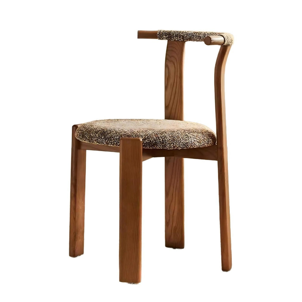 Zita dining chair - vintage solid wood dining chair, 5 new light luxury high-end designer ash wood french dining chair