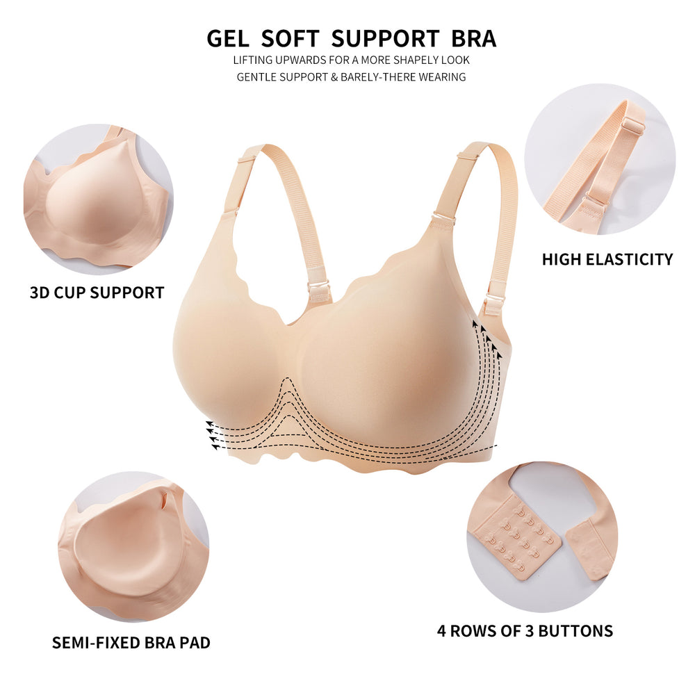 export hot-selling plus size seamless bra for women - full coverage, comfortable, beautiful back, anti-sagging, wireless bra