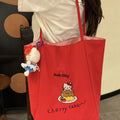 Cute cartoon versatile shoulder bag - kitty commuter tote - large capacity - 2025 new lazy student handbag