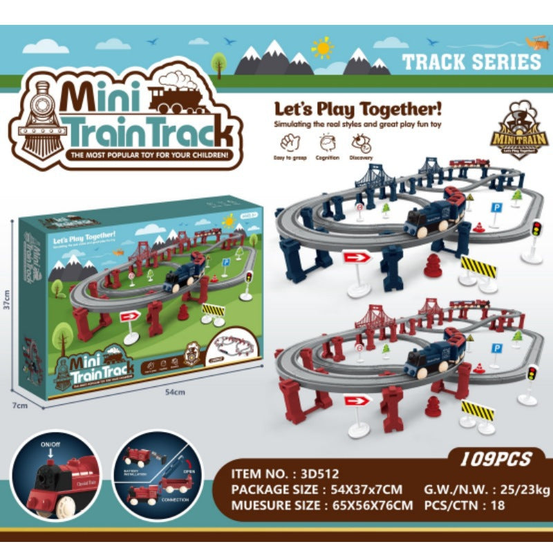 electric train track educational toy artificial model electric train super large changeable track assemble toy