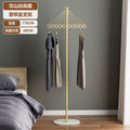 Luxury-feel metal coat rack with sturdy base - freestanding overcoat and windbreaker storage rack with multiple hooks for decorative storage