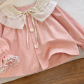Korean style  spring/autumn new girls' blouse - ruffle collar shirt, trendy and chic, versatile outerwear for baby girls
