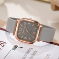 Square watch women's middle school students casual harajuku elegant small dial k-style artsyretro mori girl digital women's watch