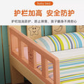 All solid wood kids bed boy single bed with guardrail simple pine widened patchwork large bed economical girl
