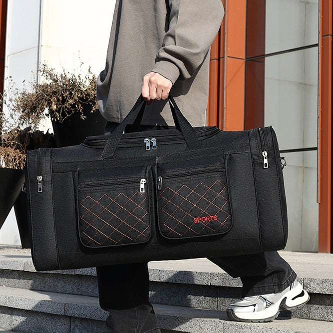 Short business trip oversized capacity travel bag men go out to work duffel bag dry and wet separation outdoor camping storage bag
