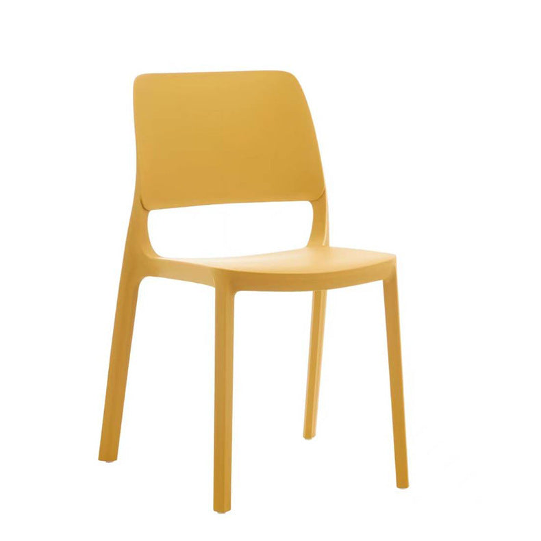 Scandinaviancasual plastic dining chair back chair thickened and stackable for homepopular restaurant restaurant milk tea shop chair