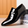 Men's leather dress shoes - new business casual style, breathable, pointed toe, perfect for spring/autumn, british & korean style, groom's wedding shoes