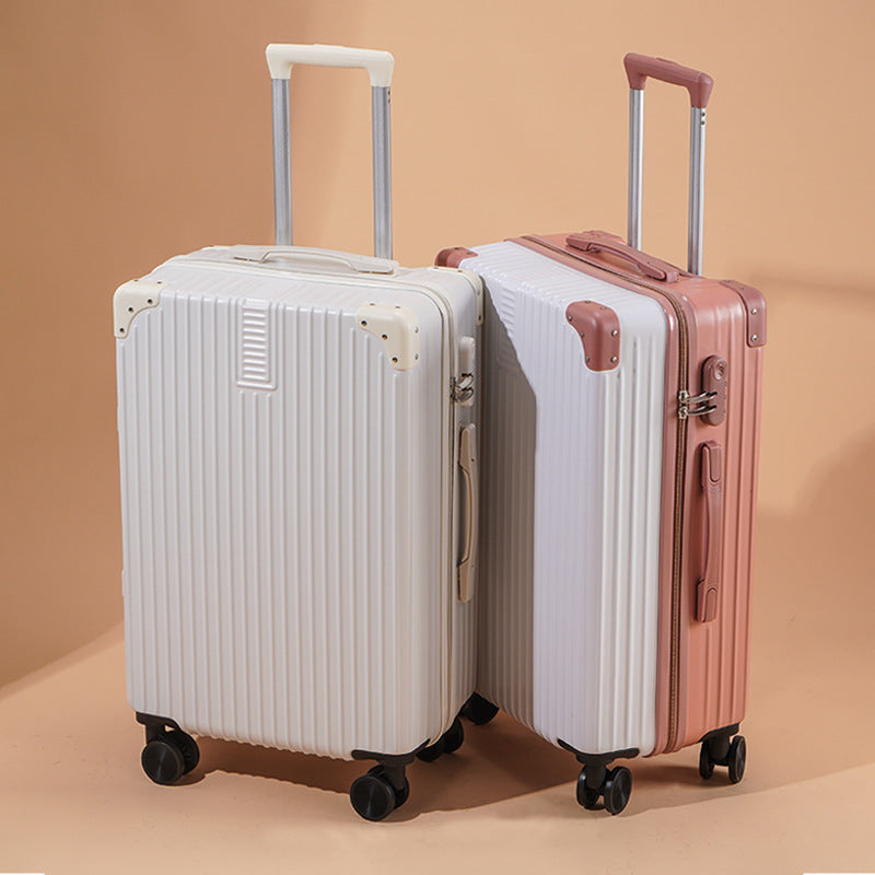 Retro large-capacity men's and women's suitcases 20-inch password case universal wheel suitcase strong trolley case boarding case