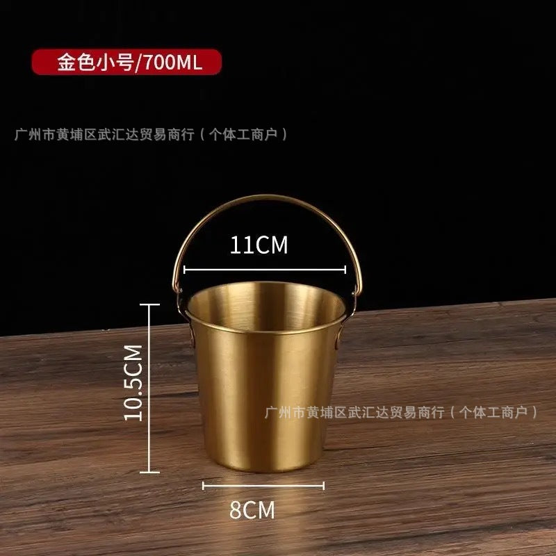 304 stainless steel popcorn bucket, chicken golden bucket, fried stall, tiger head bucket, ice bucket, stainless steel