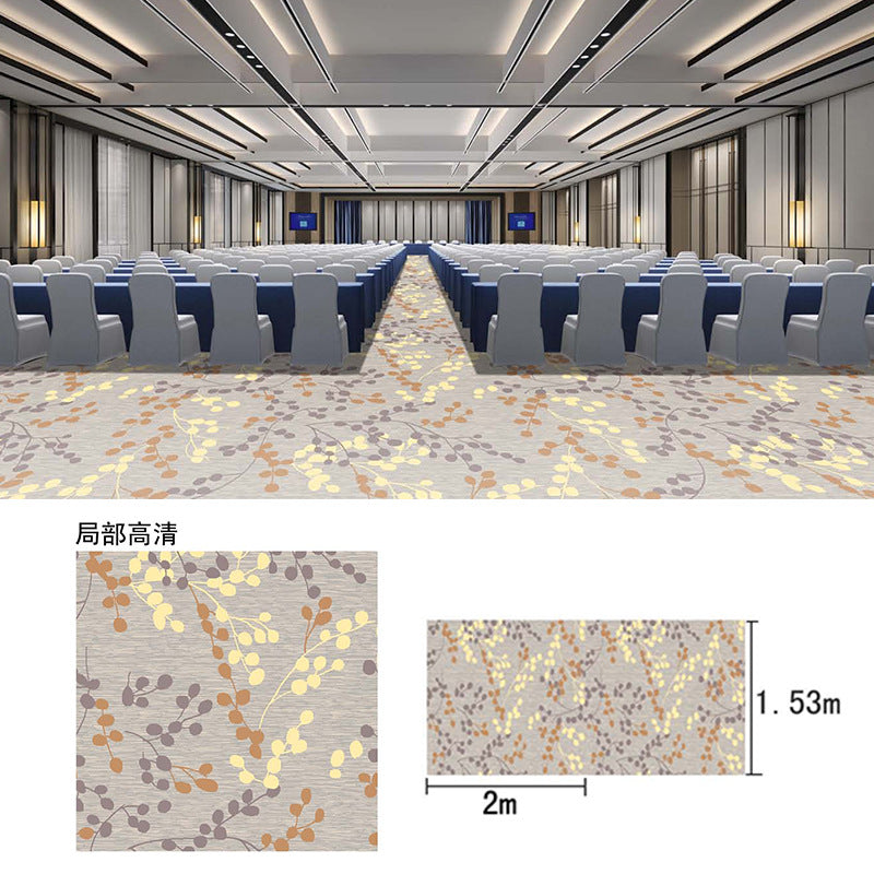 New chinoiserie hotel banquet hall carpet nylon 800g thickened fire retardant 4m large sheets whole patchwork commercial