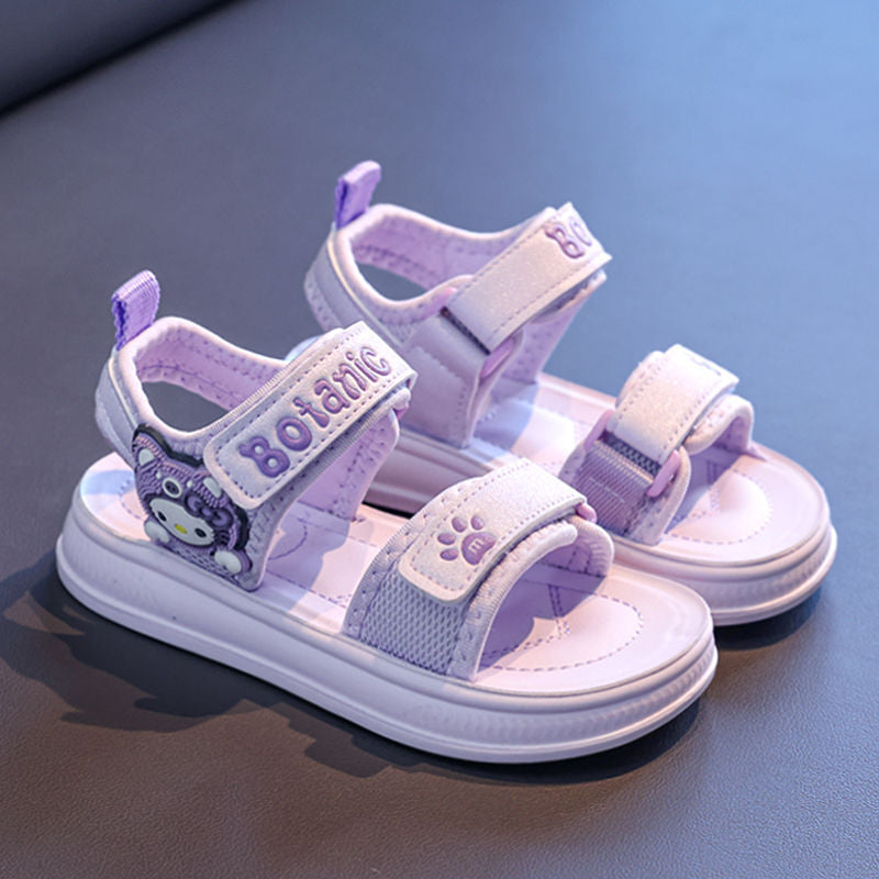 Girls' sandals: new  summer fashion, cute princess shoes for kids, baby beach sandals, soft-soled slides for girls