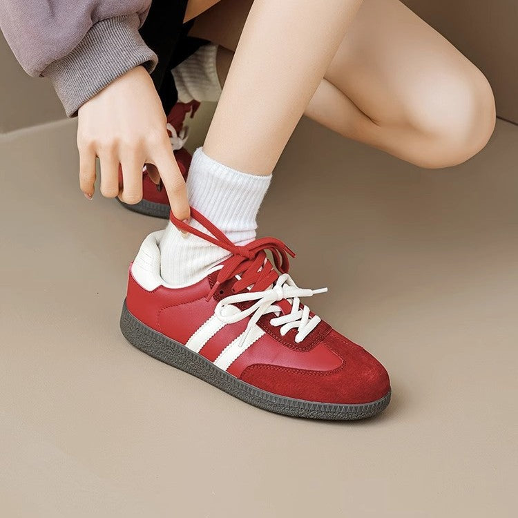 Women's german army trainers (gats) - 2026 spring new arrivals: bestselling flat-soled, versatile white sneakers, women's skate shoes, casual athletic shoes