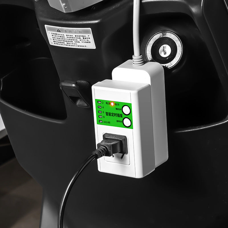 Timer switch socket for home use - electric vehicle/e-bike charging timer control - smart automatic on/off power supply