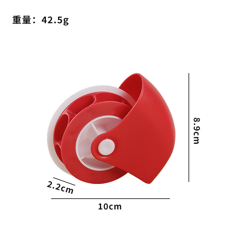 Multifunctional pastry cutting wheel pizza curling wheel roller knife manual twist wheel cutter baking tool cross-border