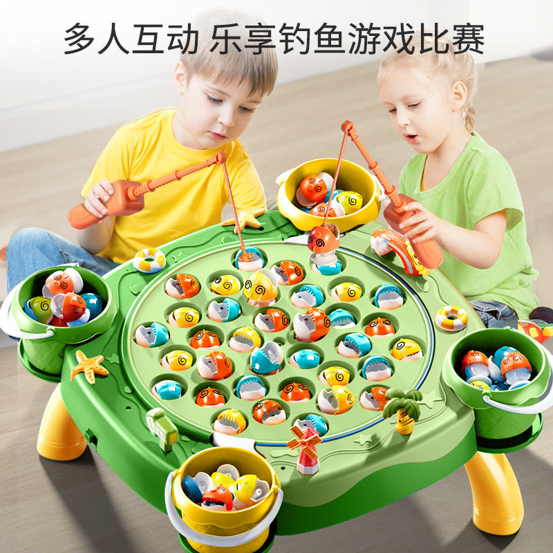 Baby electric magnetic fishing toy for kids, ages 1-2, 3, educational toy for children, two and a half weeks old, boys, girls, toddlers