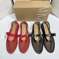 Za2025 new women's mesh shoes - black versatile pointed-toe high heels - stiletto heel single strap pumps