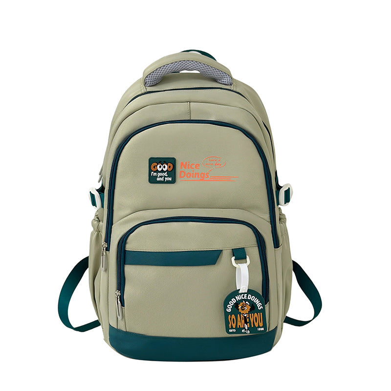 Spot large capacity backpack new fashion trend versatile backpack backpack college student nylon bag wholesale