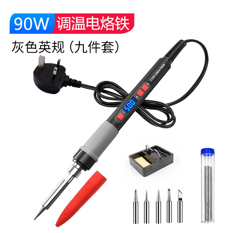 90W electric soldering iron household small repair welding solder gun chrome iron professional grade electric soldering pen soldering lorie artifact