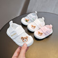 Bear sports soft sole single mesh breathable summer style 1-2 years old male and female baby toddler shoes soft sole baby indoor mesh shoes