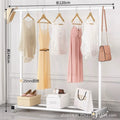 Simple clothes drying rack floor-standing clothes rack dormitory bedroom coat rack indoor balcony thickened rack for home