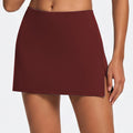 summercasual tennis skirt suit side slit sports skirt outdoor running tight yoga suit suit