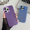 Suitable for apple 15promax skin-feeling protective case iphone14 laser imd pure color material color silver mobile phone case