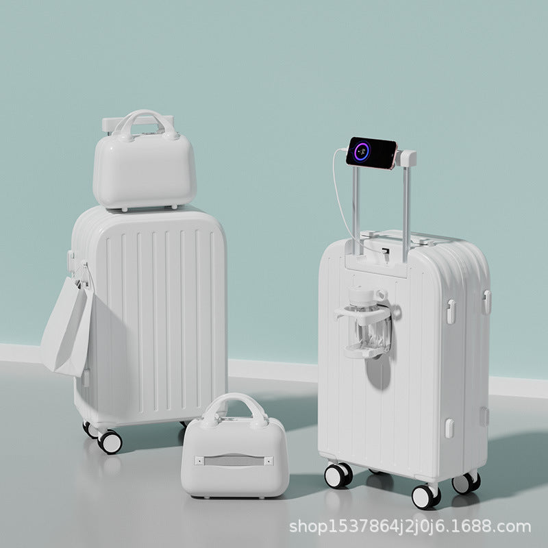 New 26-inch child and mother suitcase, men's and women's universal wheel trolley case, strong and durable password case, 20-inch suitcase