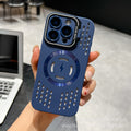 Summer ice-cooling magnetic case for apple iphone 17, compatible with iphone 16 pro, iphone 11, european and american style, with lens protection stand
