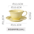 European minimalist style ceramic milk and water cup, perfect for office afternoon tea or coffee. exquisite embossed ceramic cup and saucer set