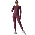 New solid color double-sided brushed high-stretch high-waisted tight butt-lifting workout yoga set running fitness set for women