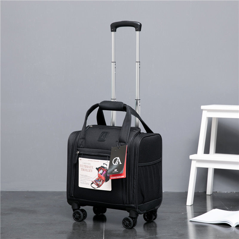 Oxford cloth suitcase 16 inch small boarding case children's trolley case wear-resistant canvas bag waterproof travel bag