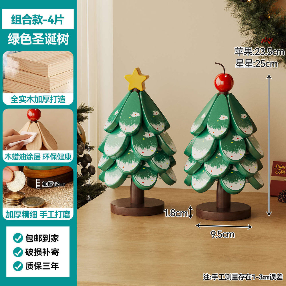 christmas tree solid wood insulation mat, a tree coaster, dining table decoration, creative oven mitts pad, high temperature resistant pot and bowl pad