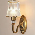 Single head bronze wall room american wall lamp bedroom modern retro european light luxury bedside lamp living room background wall