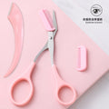 Colorful fenling eyebrow trimming suitoem beauty tools eyebrow trimming knife female eyebrow trimming scissors eyebrow scraper odm with eyebrow comb eyebrow shape