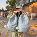 Lightweight junior high school campus schoolbag ins style capibala pendant backpack girls fresh high school student backpack