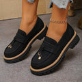 spring/autumn new arrival: women's chunky sole loafers for cross-border e-commerce. plus sizes available. wholesale pricing available. suitable for , , and dropshipping