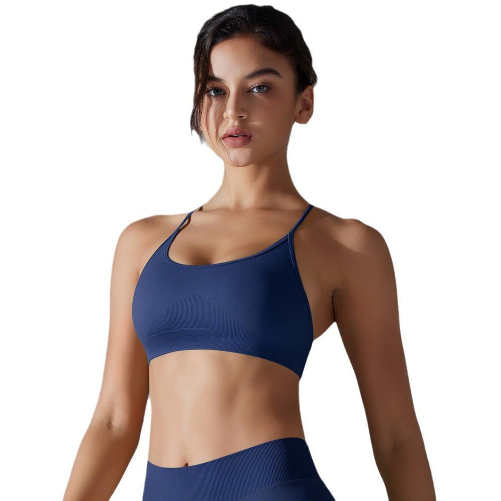 European and american seamless yoga bra - quick-dry, sweat-wicking, compression sports bra - running, fitness, tank top, beautiful back yoga top for women