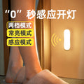 Human body sensor night light smart charging bedroom bedside voice control for home wireless aisle corridor aisle night light